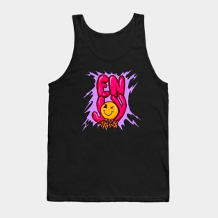 Graffiti Enjoy The Life Lilac Storm Tank Top